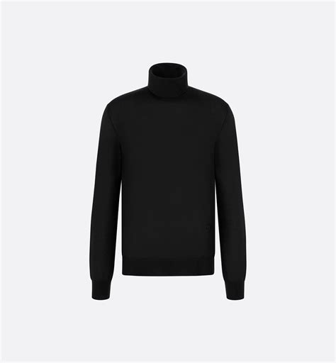 dior turtleneck|'CD Icon' Turtleneck Sweater Black Cashmere Jersey .